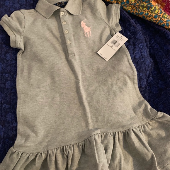 Polo Ralph Lauren Other - BRAND NEW Polo RL girls size 5 grey dress